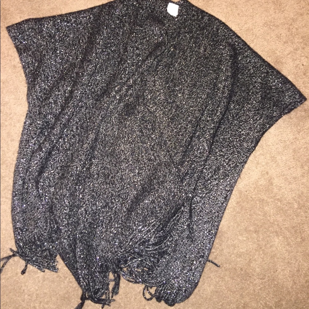 Sliver Sparkley poncho